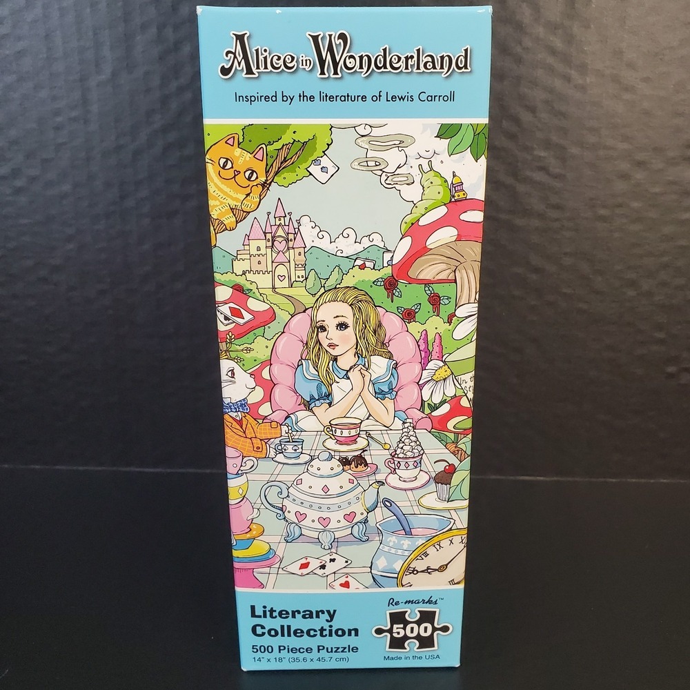 Re-marks Alice In Wonderland Literary Collection 500‎ Pc Jigsaw Puzzle + Poster
